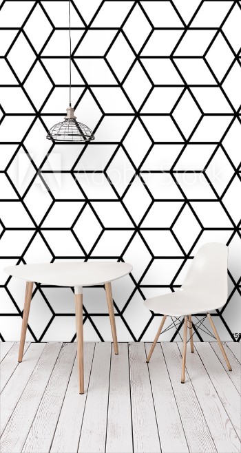 Picture of Seamless geometric pattern with cubes